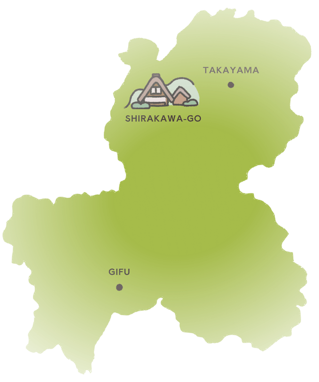 岐阜県の地図